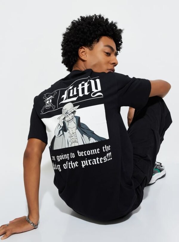 URB_N Men One Piece Print Oversized T-shirt