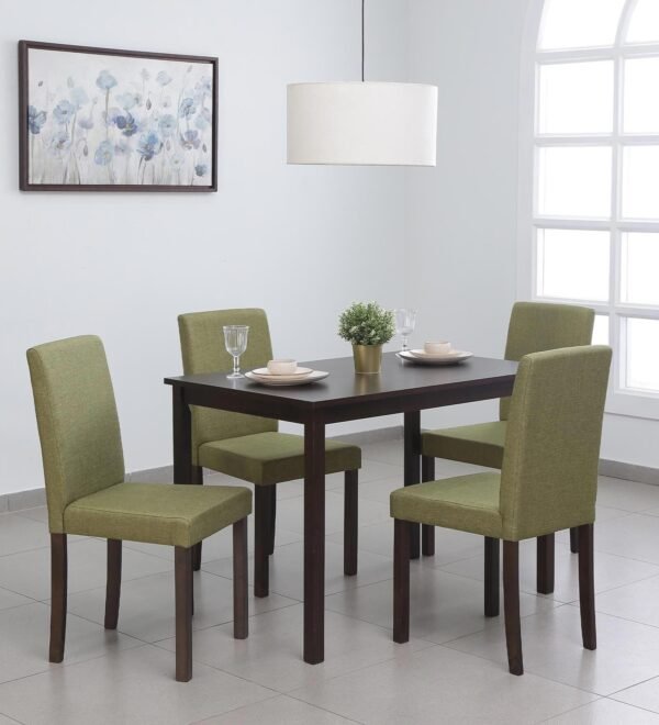 4 Seater Dining Set in Chestnut & Pickle Finish,